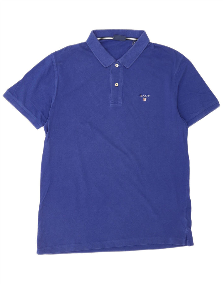Tricou polo pentru bărbați Gant, mare, albastru, bumbac