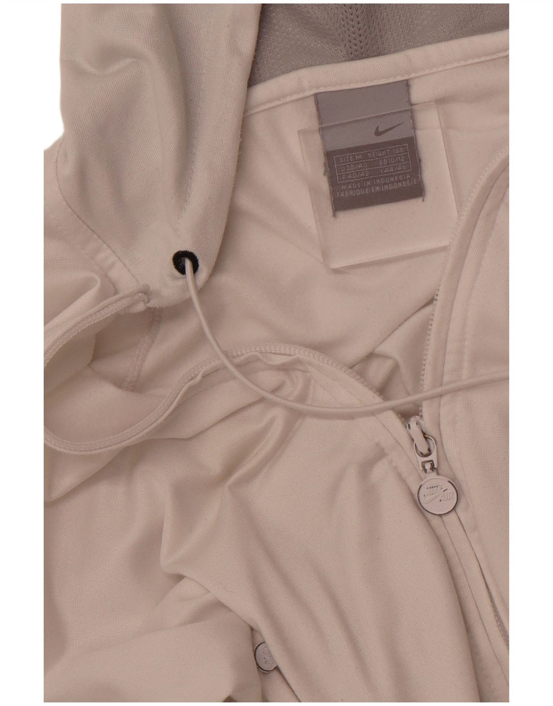 Pulover NIKE pentru femei, cu fermoar, alb mediu, UK 10/12