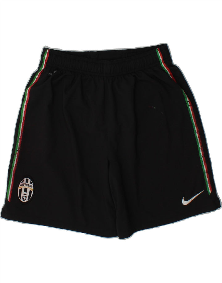 NIKE Boys Juventus Sport Shorts 12-13 Years Large Black Polyester Vintage Nike and Second-Hand Nike from Messina Hembry 