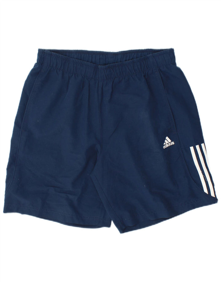 Pantaloni scurți sport adidas Climalite pentru bărbați, poliester mediu albastru