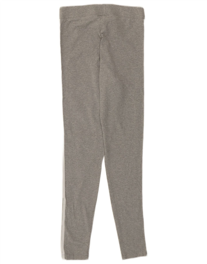 Leggings pentru femei Adidas UK 10, bumbac gri mic