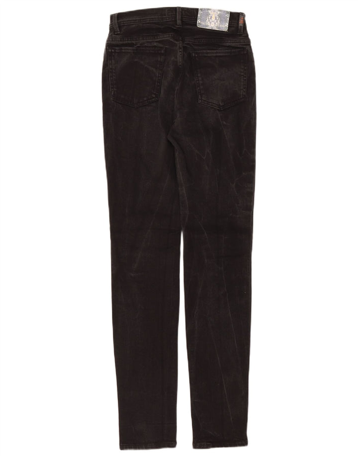 Blugi drepti pentru femei Trussardi W26 L31 bumbac negru