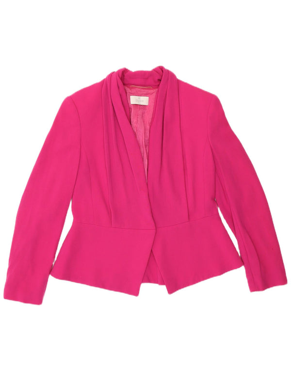Jachetă Blazer Elegance pentru femei UK 14 Medium Pink Lână