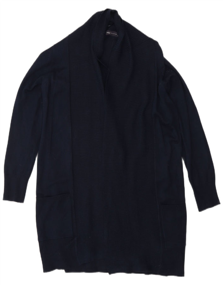 Pulover cardigan deschis pentru femei MARKS & SPENCER UK 6 XS bleumarin