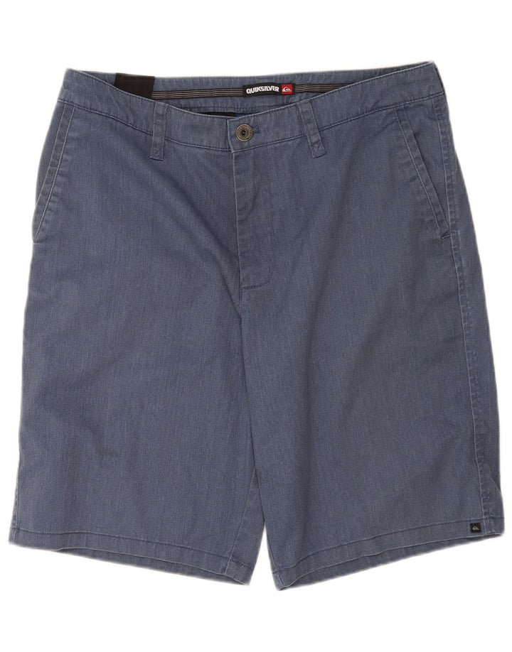 Pantaloni scurți chino pentru bărbați Quiksilver W33, bumbac albastru mediu