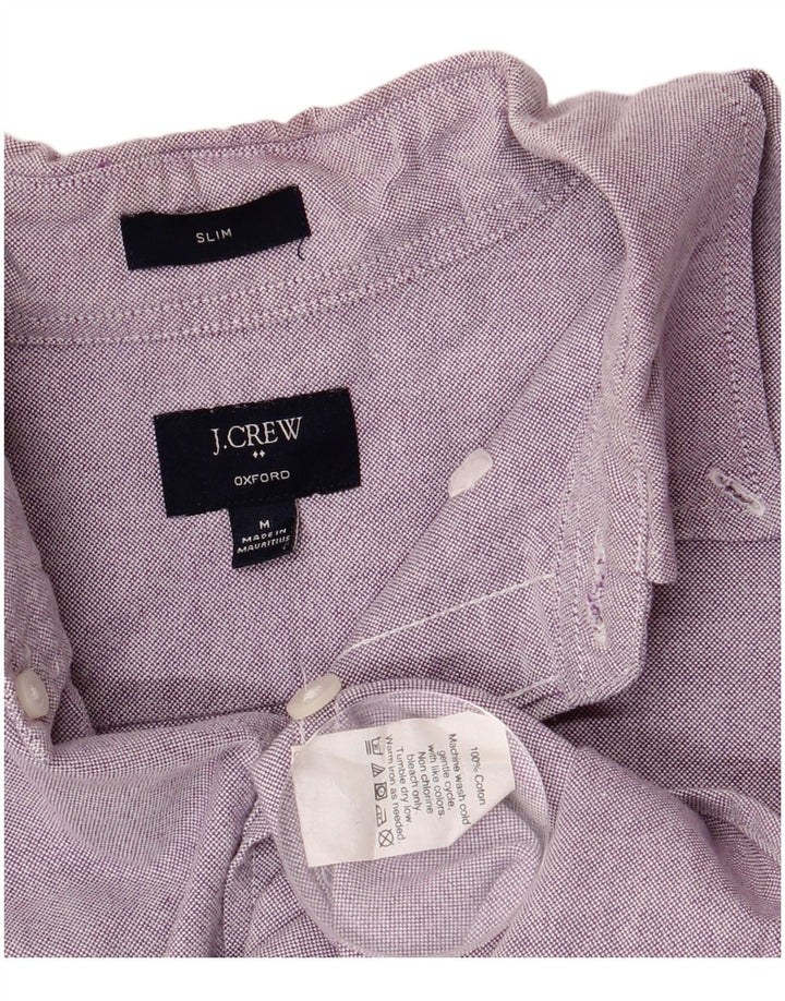 Cămașă subțire Oxford J. Crew pentru bărbați din bumbac violet mediu