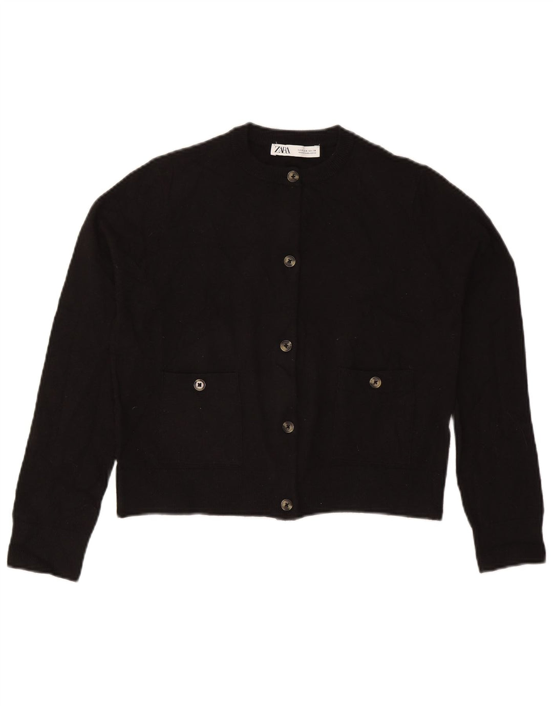 Pulover cardigan pentru femei Zara UK 10 Mic Negru