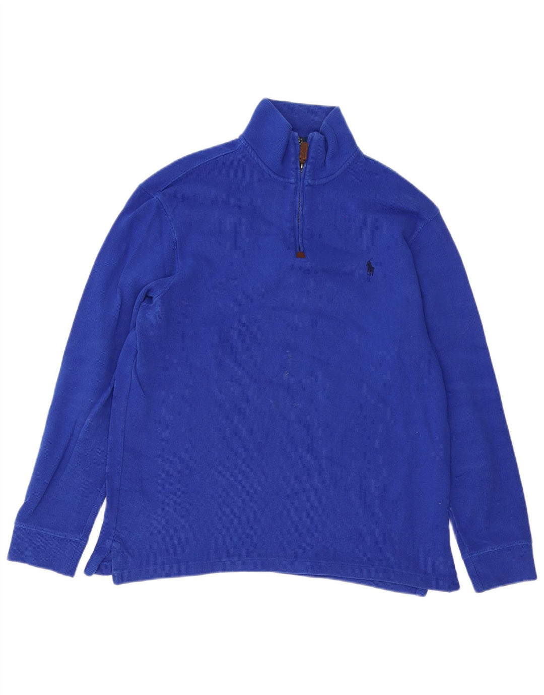 Pulover Polo Ralph Lauren pentru bărbați, cu fermoar, cu gât, albastru mediu