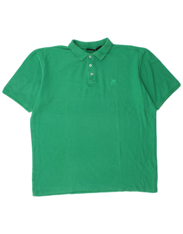 Tricou polo pentru bărbați FILA 2XL bumbac verde