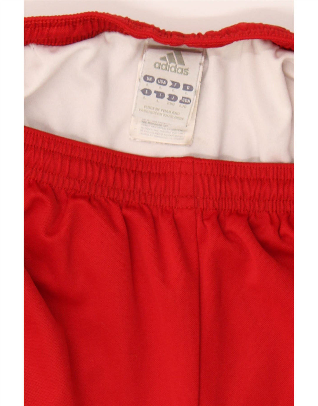 ADIDAS Boys Climalite Sport Shorts 11-12 Years Large Red Polyester Vintage Adidas and Second-Hand Adidas from Messina Hembry 