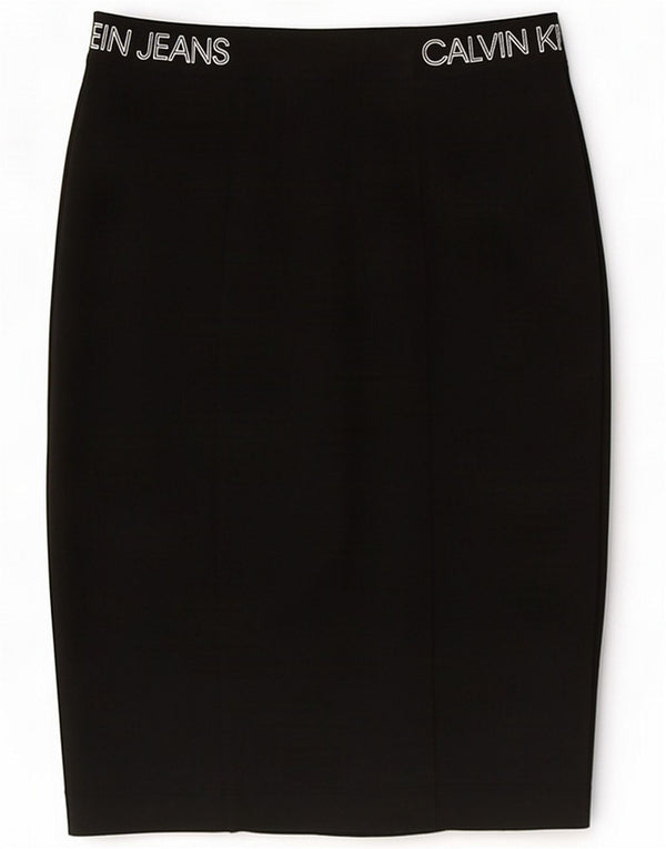 Fusta creion grafică Calvin Klein pentru femei XS W24 Poliester negru