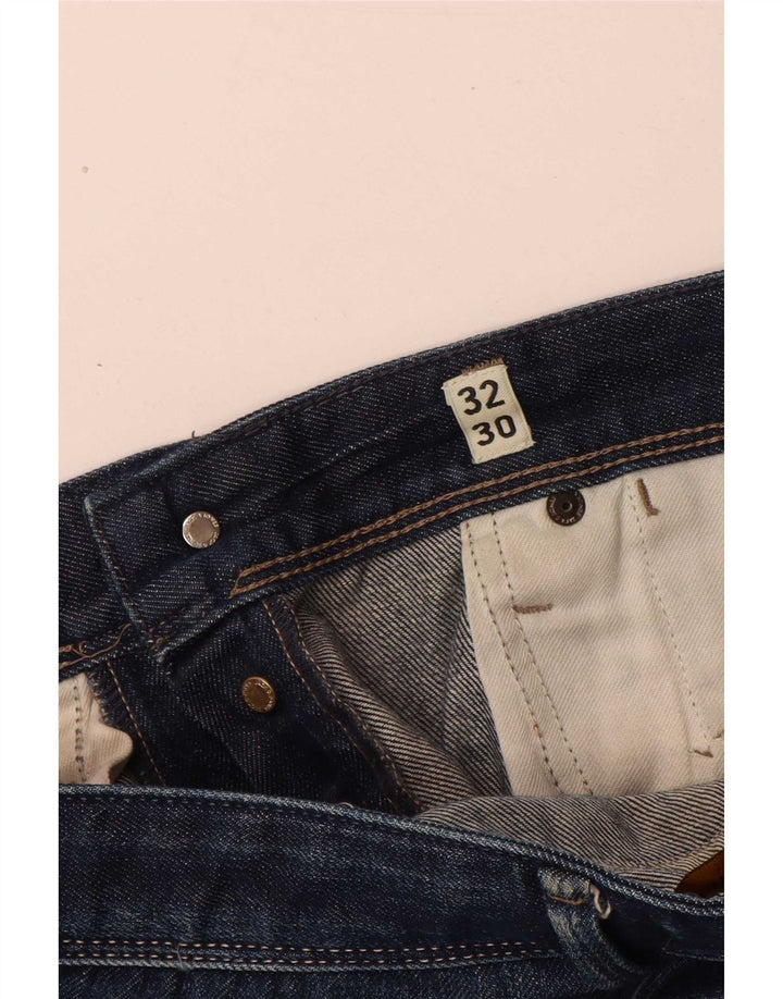 Blugi drepți pentru bărbați Jack & Jones W32 L30 bumbac albastru