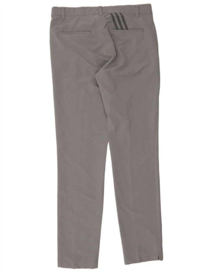 Pantaloni chino slim pentru femei Adidas W32 L34 poliester gri