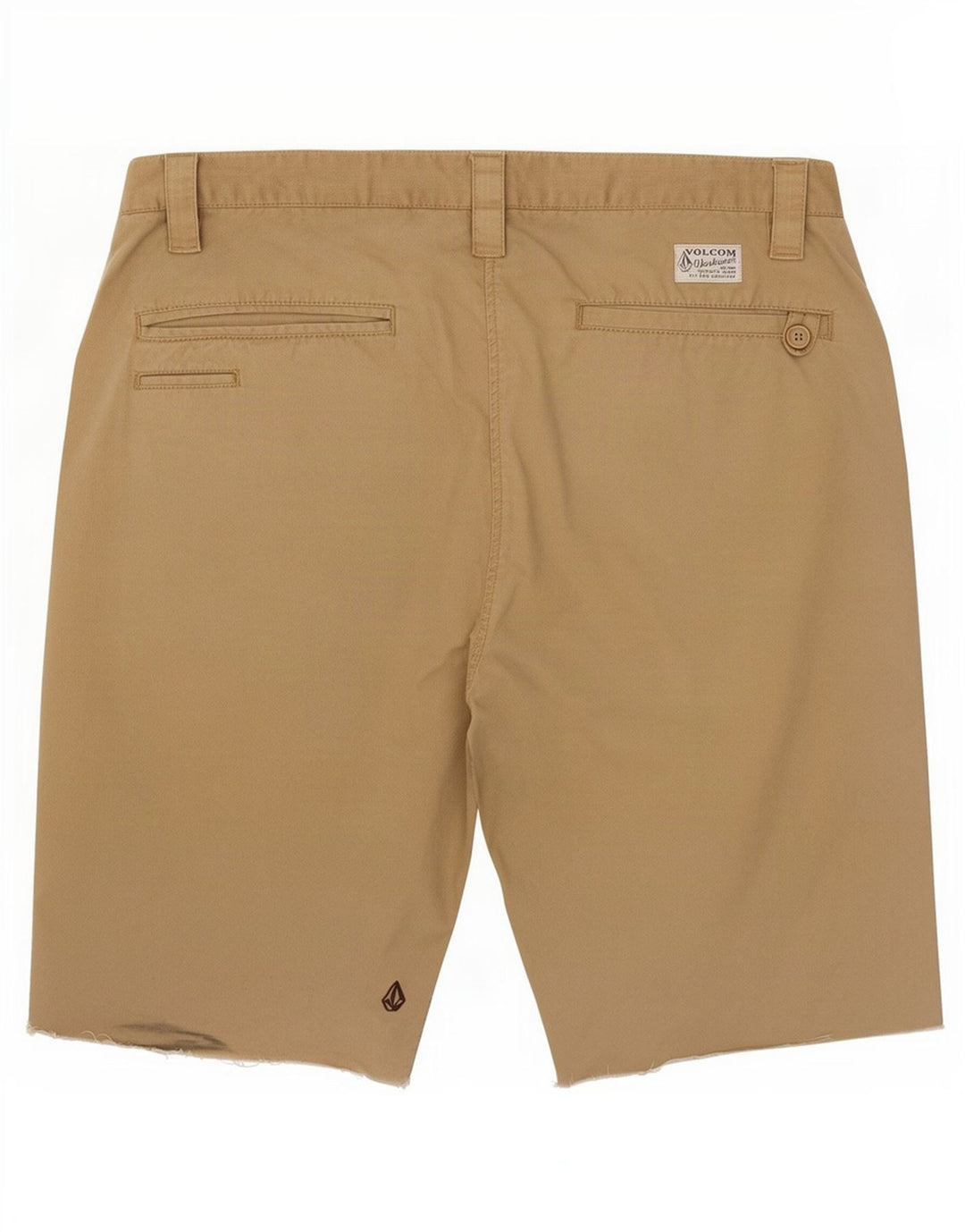 Pantaloni scurți chino pentru îmbrăcăminte de lucru pentru bărbați Volcom W34, bumbac maro mare