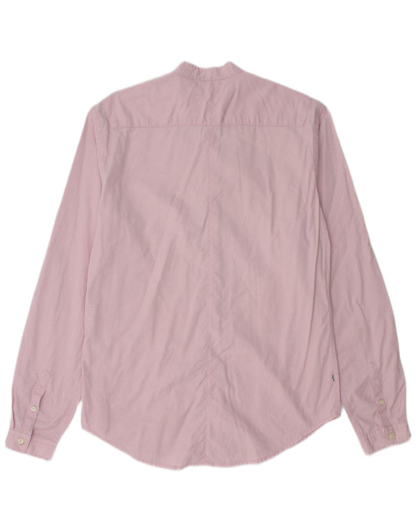 Levi's Mens Slim Fit Shirt Medium Pink Spotted Cotton