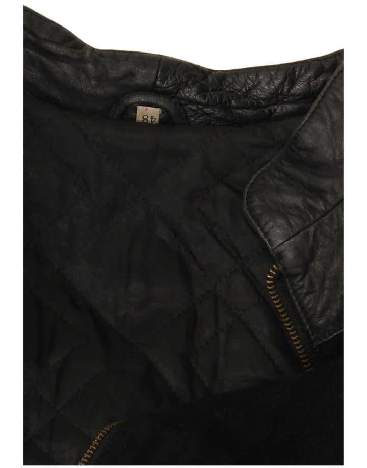 Jacheta de piele intoarsa pentru femei VINTAGE IT 48 XL neagra