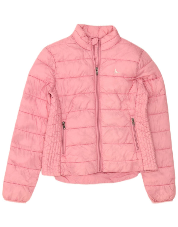 Jack Wills Jachetă căptușită pentru femei UK 10 Small Pink Poliamidă