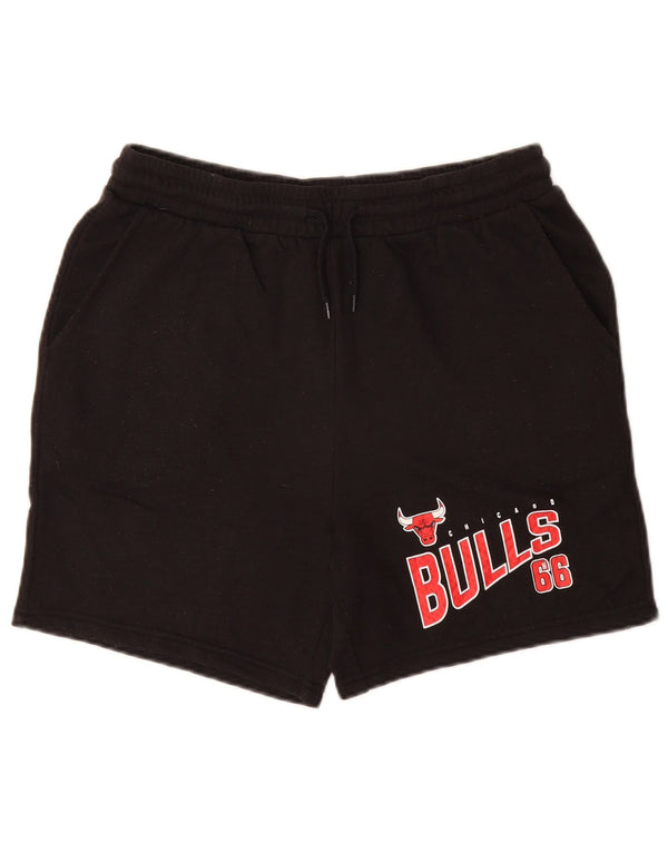 Pantaloni scurți sport NBA Chicago Bulls Graphic 15-16 ani, bumbac negru