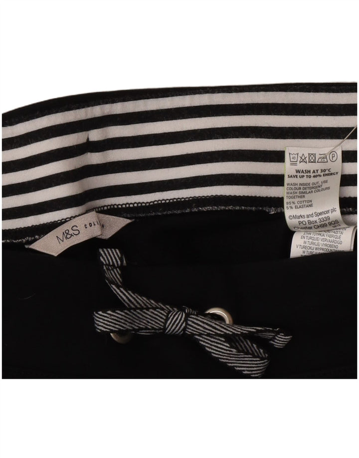 Pantaloni de trening pentru femei Marks & Spencer UK 10 mic bumbac negru