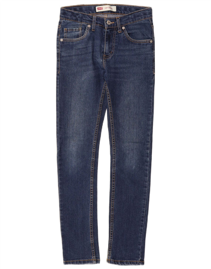 Jeans skinny LEVI'S 510 pentru baieti 11-12 ani W24 L28 albastru