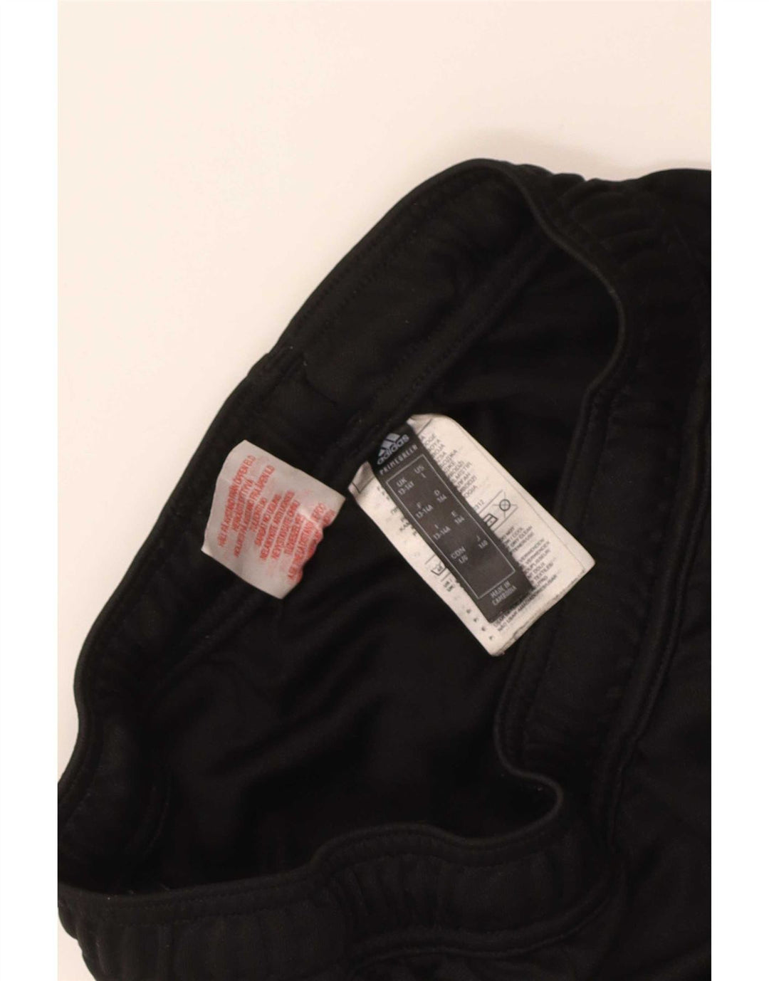Pantaloni de trening Adidas baieti 13-14 ani poliester negru