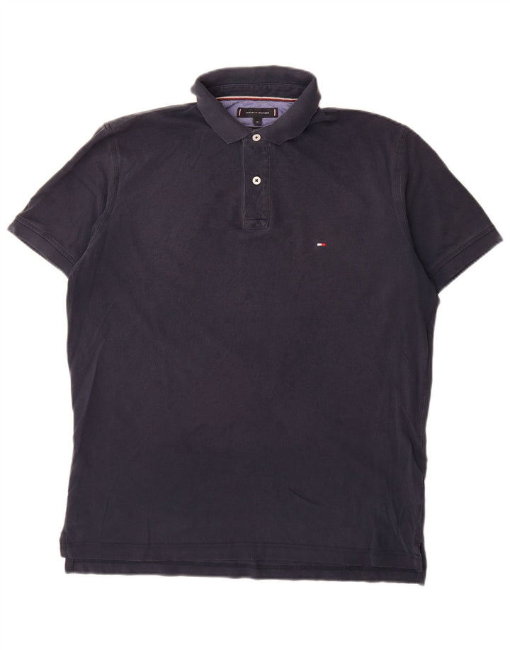 Cămașă polo Tommy Hilfiger pentru bărbați, cu formă regulată, albastru bleumarin mediu