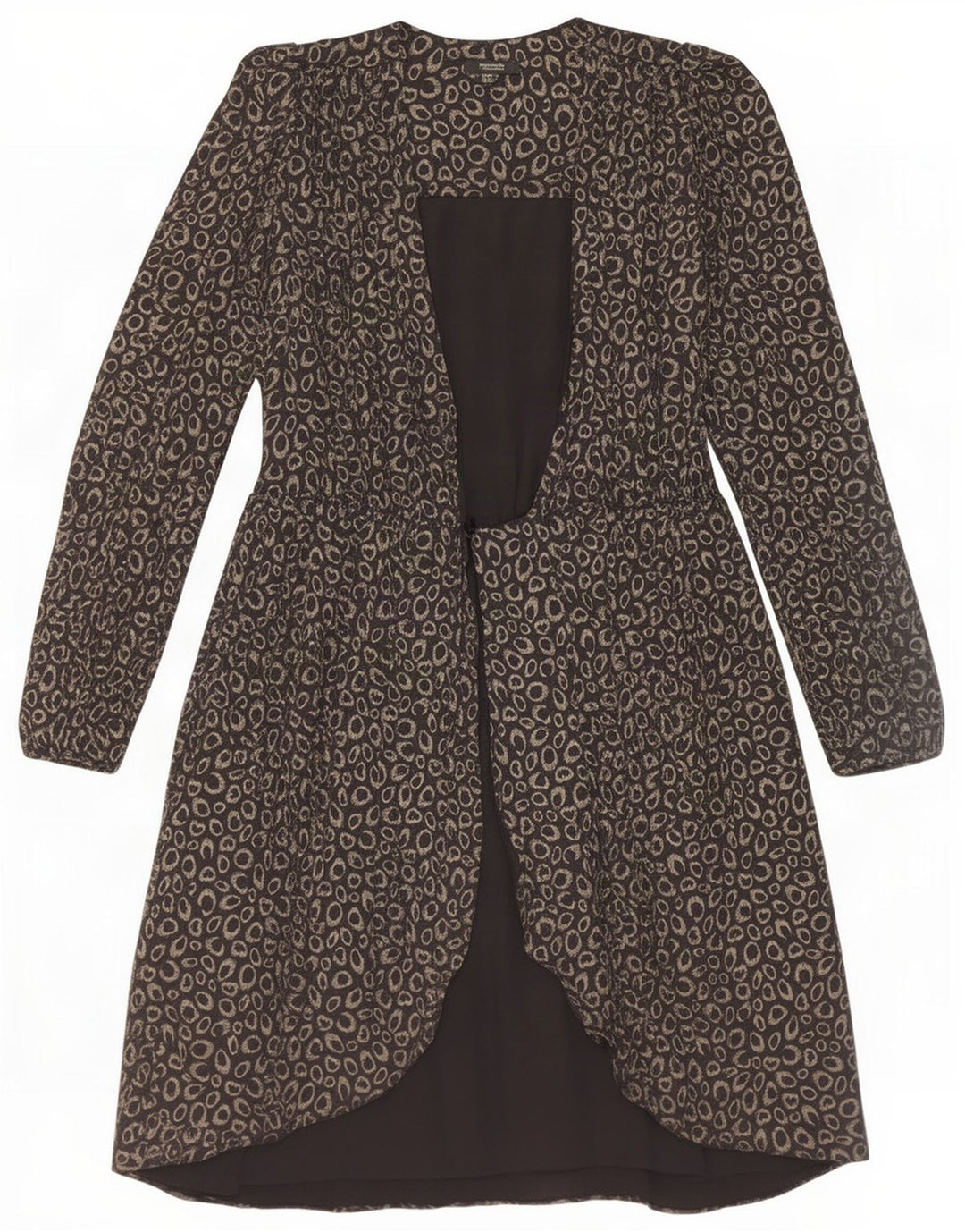 Massimo Dutti Jachetă Blazer Femei 1 Buton EU 34 2XS Negru Animal Print