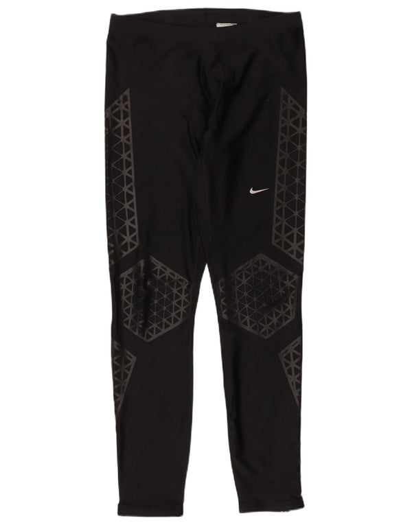 Leggings pentru bărbați Nike Dri Fit XL poliester geometric negru