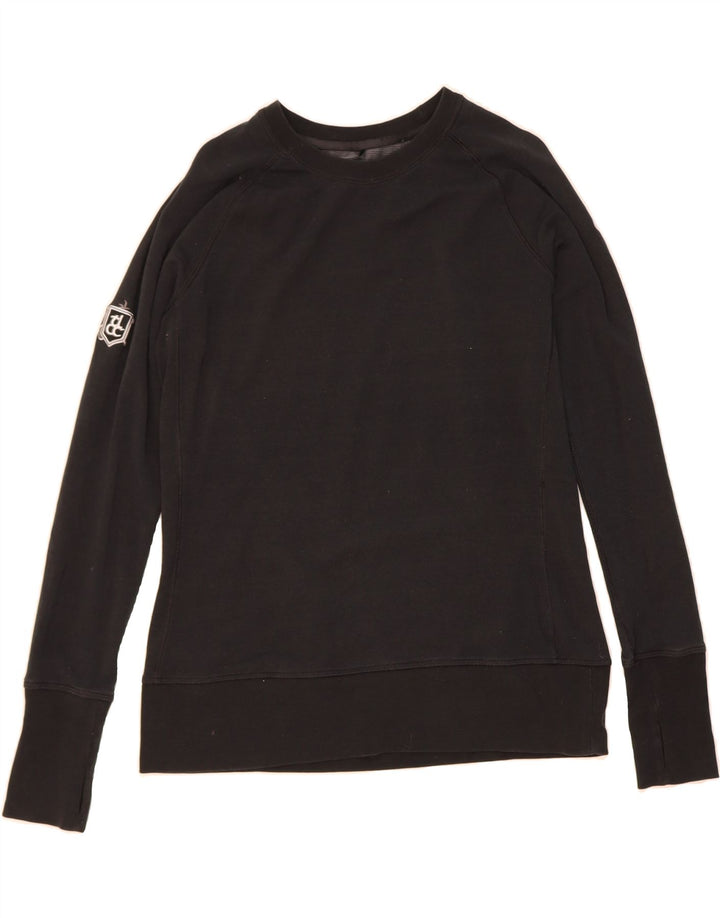 NIKE Womens Dri Fit Sweatshirt Jumper UK 16 Large Black Lycra Vintage Nike and Second-Hand Nike from Messina Hembry 