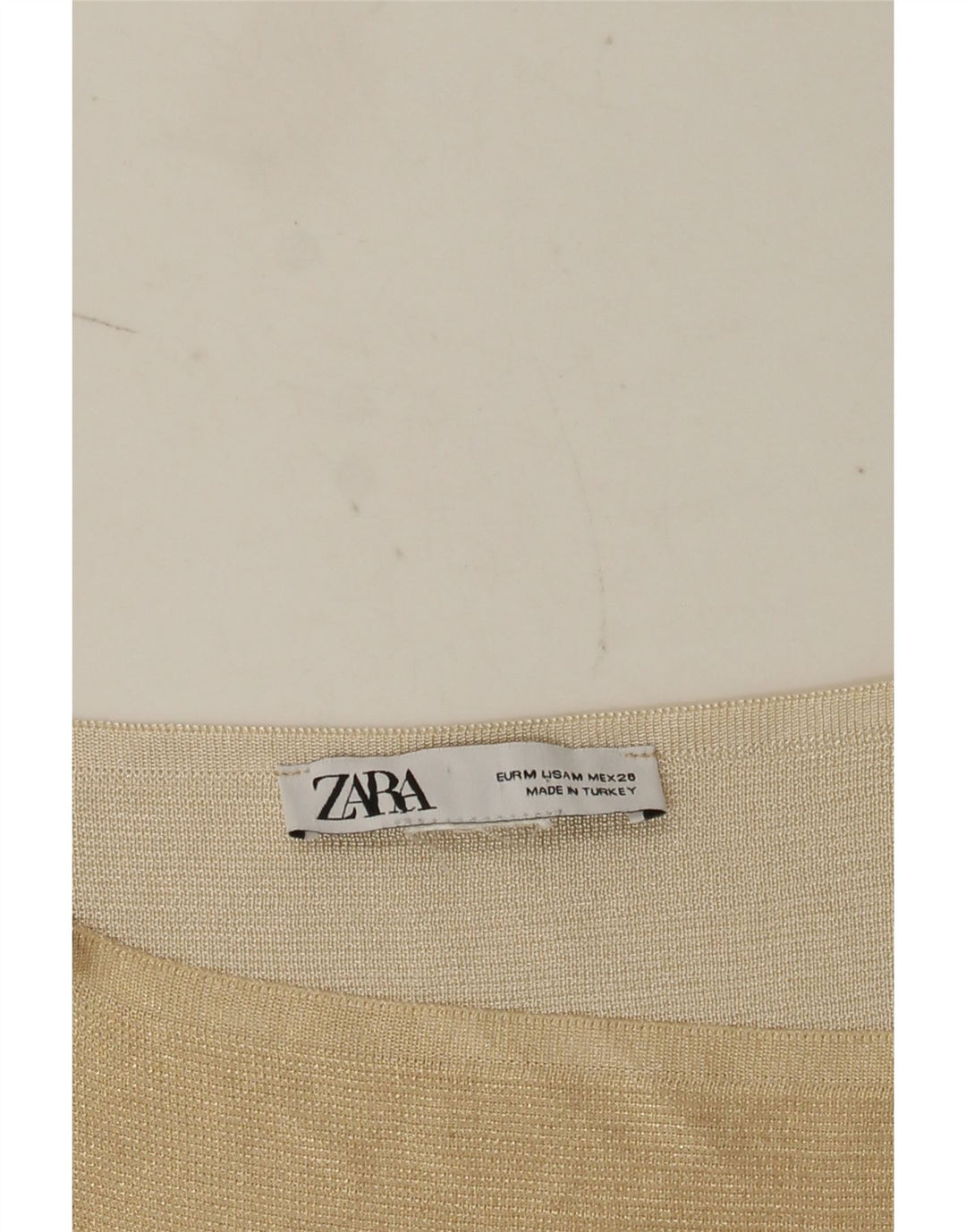 Top Crop pentru femei Zara UK 12 Medium Beige