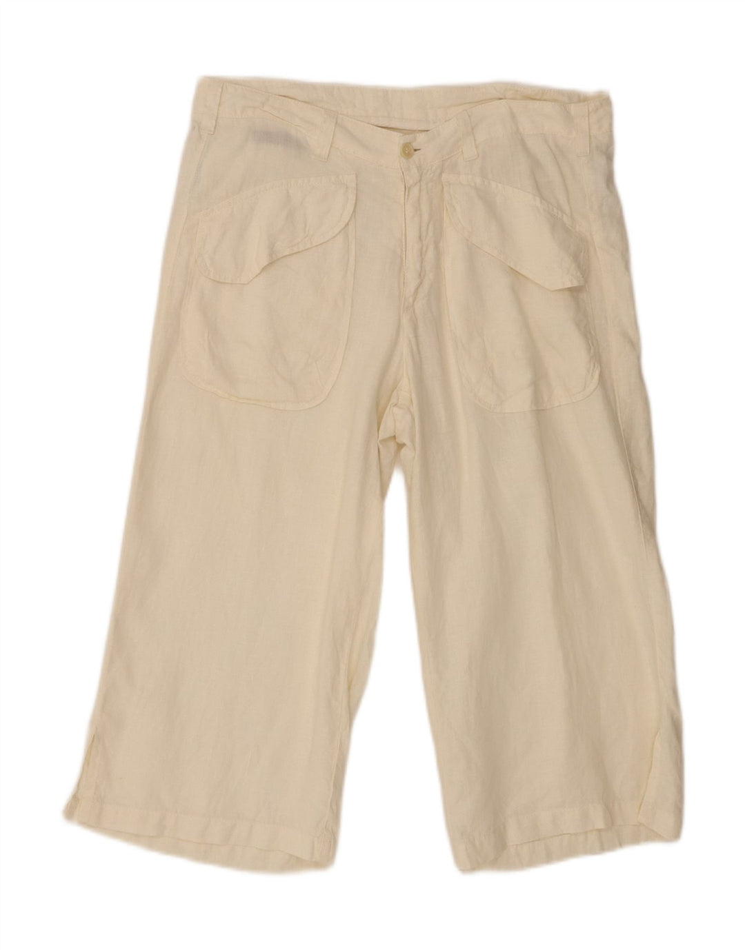 Pantaloni capri pentru femei Guess By Marciano W32 L20 din in alb