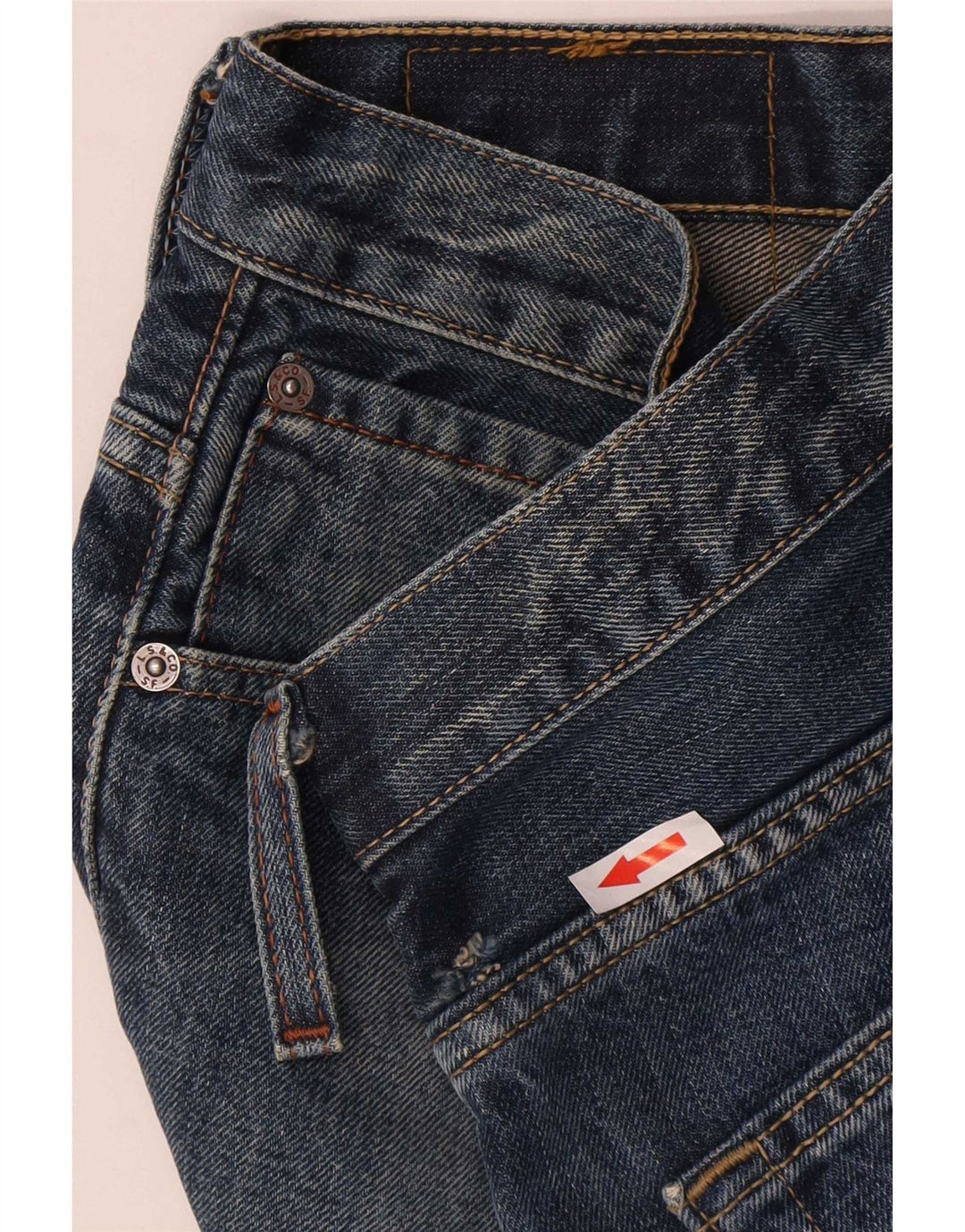 Blugi pentru bărbați Levi's 507 Bootcut W30 L28 Bumbac albastru