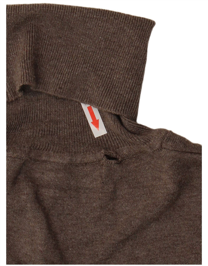 Pulover pentru femei cu gât rulat Zara UK 14 mare, maro, raion