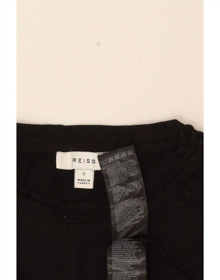 Tricou pentru bărbați Reiss Top mic bumbac negru