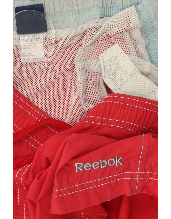 REEBOK Mens Swimming Shorts Medium Red Cotton Vintage Reebok and Second-Hand Reebok from Messina Hembry 