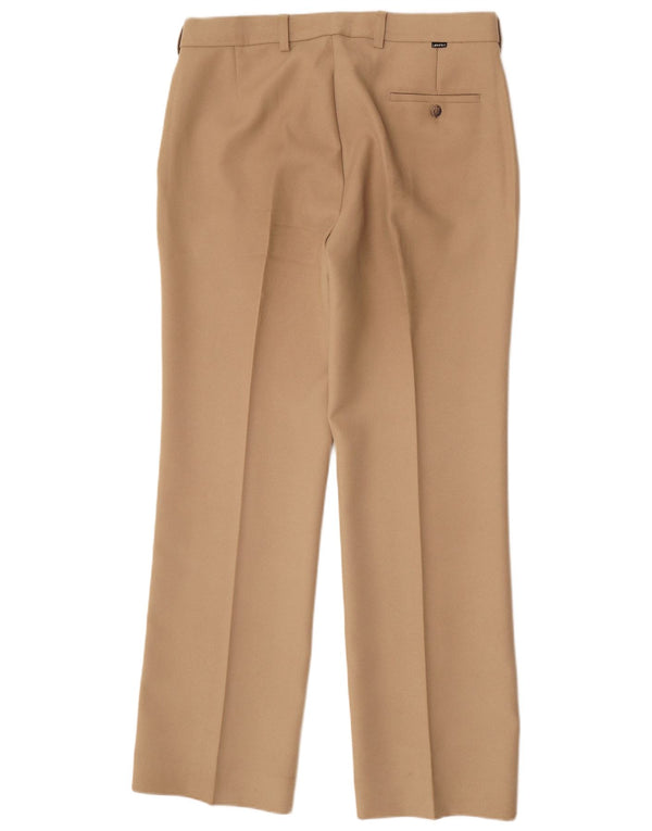 Pantaloni de costum drepți pentru bărbați Levi's W36 L32 poliester bej