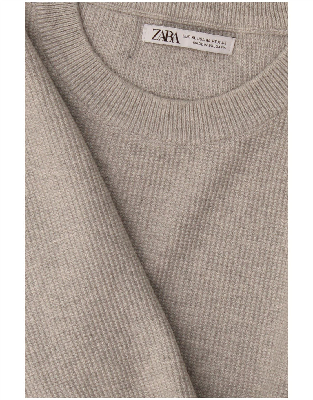 Pulover pentru damă Zara, cu gât turnut, UK 18 XL, gri