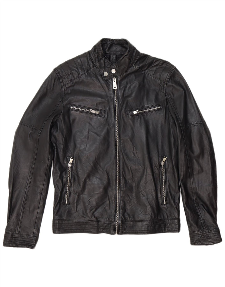 Jachetă Biker din piele pentru femei Conbipel IT 46, mare, neagră