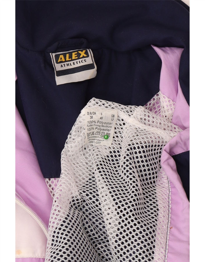 Jachetă de trening supradimensionată ALEX pentru femei UK 12 Medium Purple Colorblock