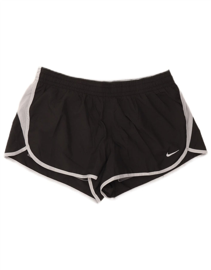 Pantaloni scurti sport NIKE pentru femei UK 14, mari, negru, color block
