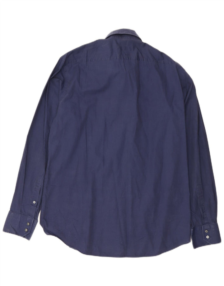 Cămașă pentru bărbați Hugo Boss Regular Fit Mărimea 41 Mare Bumbac bleumarin