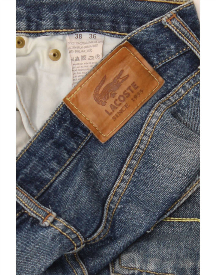 Blugi drepte pentru bărbați Lacoste W36 L30 Bumbac albastru