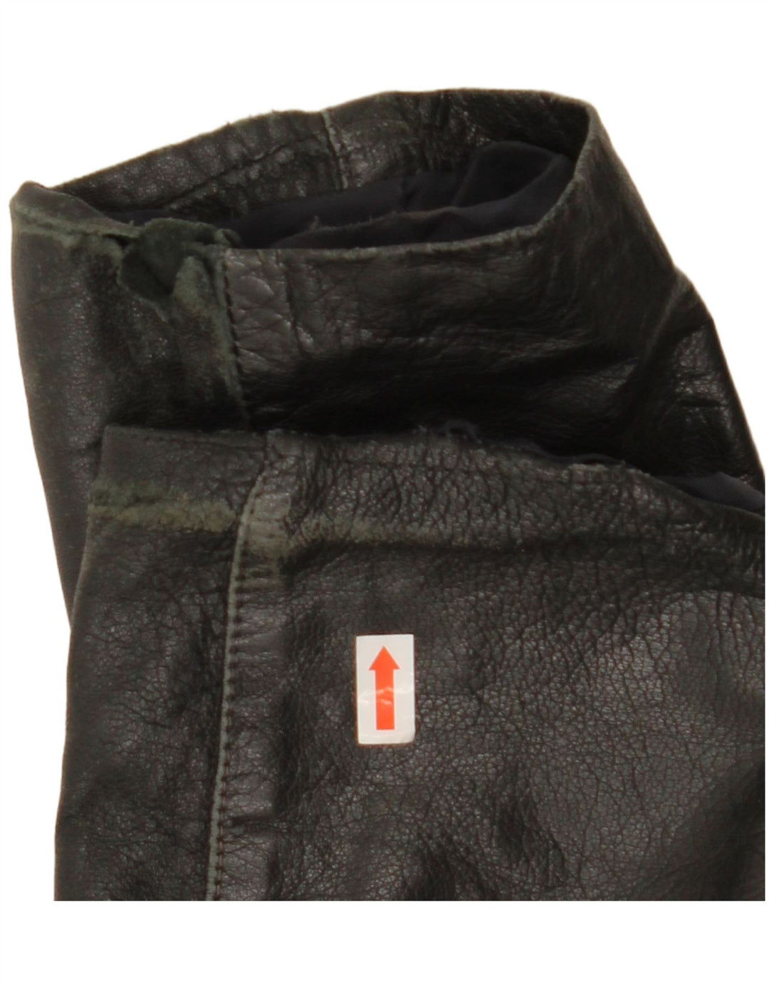 Jachetă de piele vintage pentru femei IT 44 Medium Black