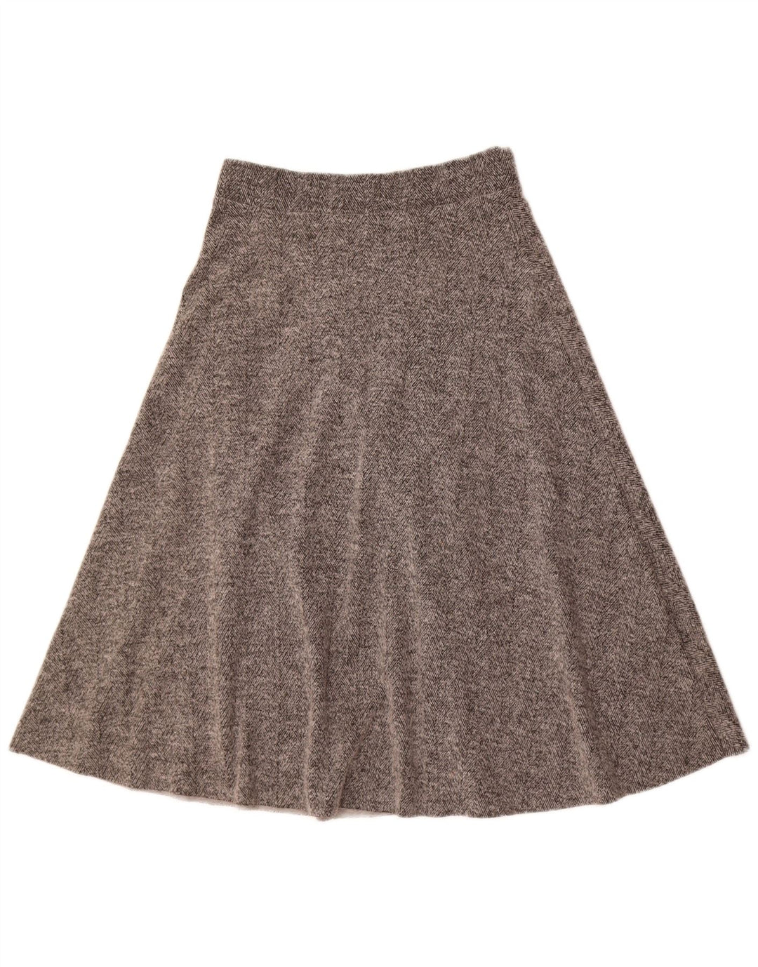 Fustă în formă de A pentru femei Zara, mare W30, gri Herringbone