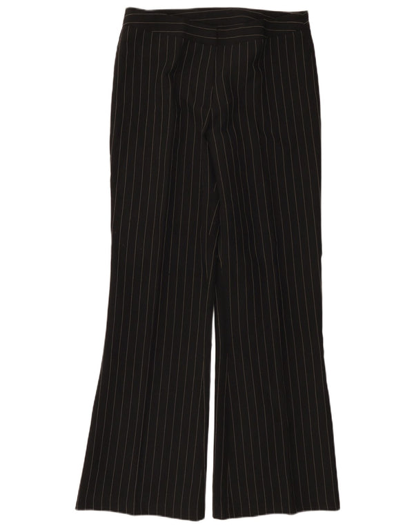 A WEAR Pantaloni casual Bootcut pentru femei UK 14 Medium W30 L32 Negru cu dungi