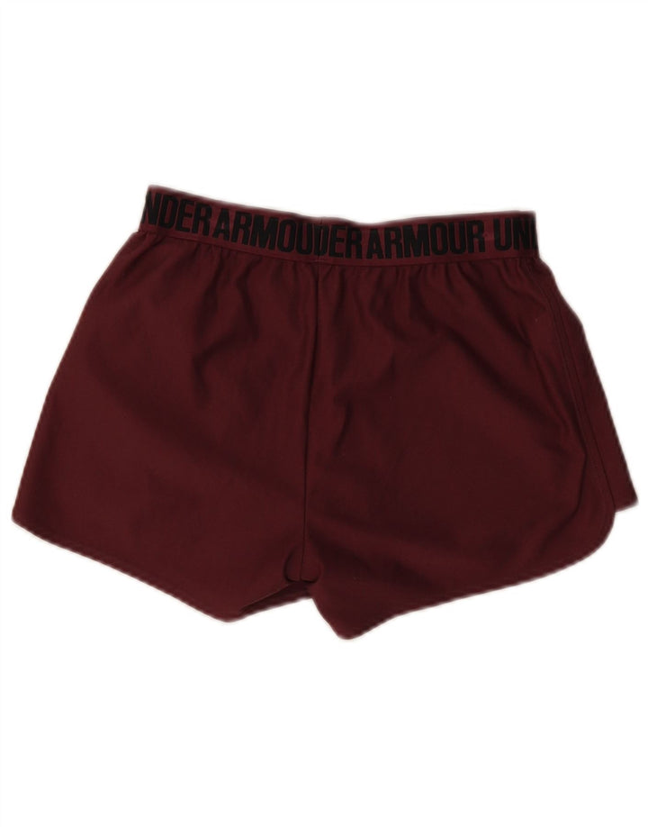 Pantaloni scurți sport grafic Under Armour pentru femei XS Burgundy Poliester
