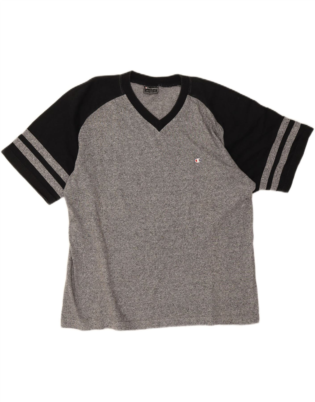 Tricou pentru bărbați Champion Top mare gri Colorblock