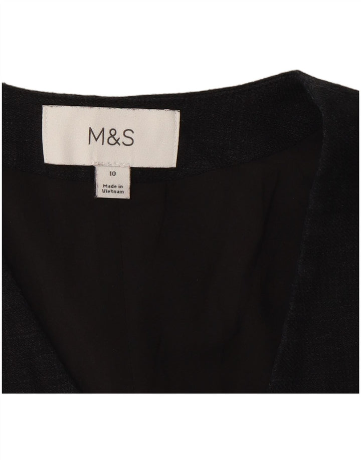 Marks & Spencer vestă crop pentru femei UK 10 mic negru in