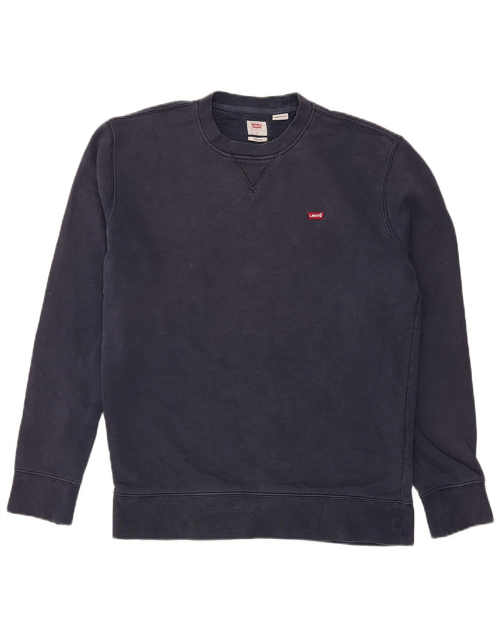 Pulover pentru bărbați Levi's, cu ajustare standard, din bumbac mediu, albastru bleumarin
