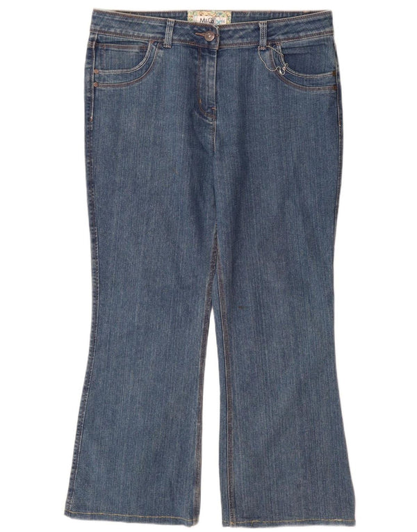 Blugi bootcut pentru femei M&Co UK 16 Large W34 L29 Blue Bumbac